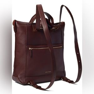 Cole Haan Grand Ambition 3-in-1 Convertible Leather Backpack LIKE NEW